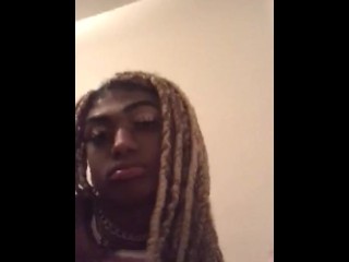 Barely legal ebony trans girl show hood nigga his bbc deserves it